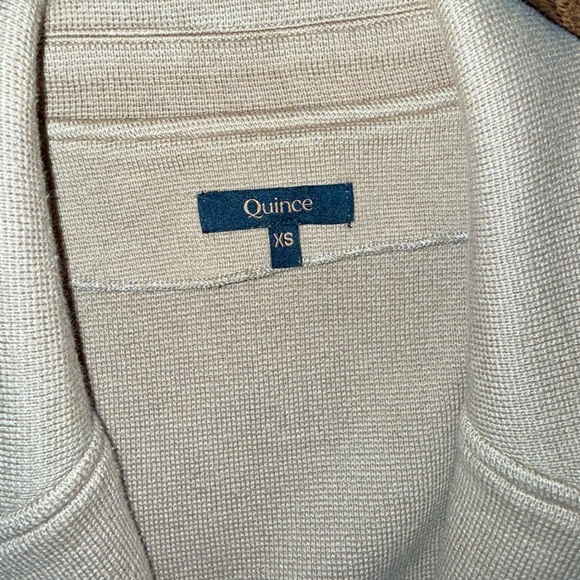 Quince 100% Organic Cotton Knit Camel Blazer - Picture 7 of 8